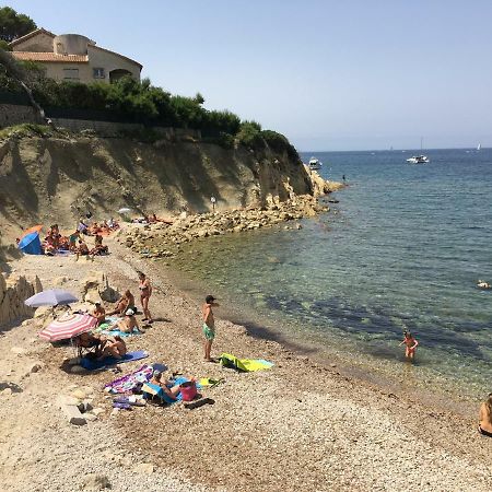 T2 Rez De Jardin 300M Plage De Beaucours Sanary Sur Mer Exterior photo