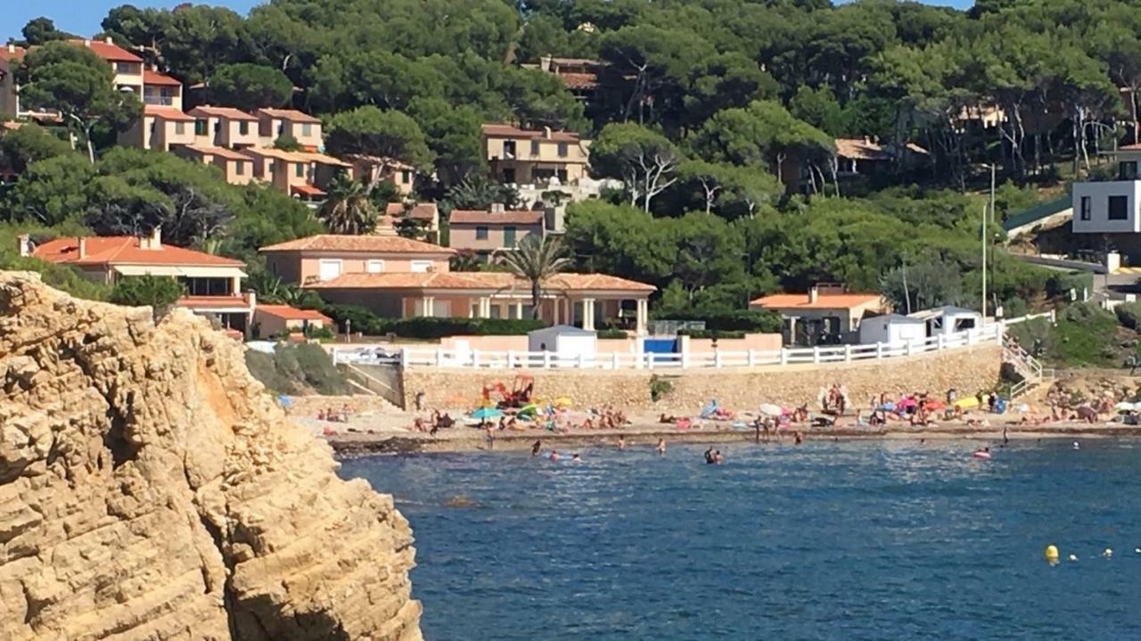 T2 Rez De Jardin 300M Plage De Beaucours Sanary Sur Mer Exterior photo