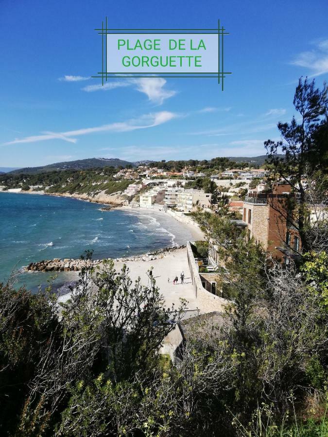 T2 Rez De Jardin 300M Plage De Beaucours Sanary Sur Mer Exterior photo